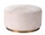 2020s Jamie Young Thackeray Round Pouf in White, Large For Sale - Image 5 of 5