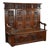 Carved Oak Hall Bench, 1890 For Sale