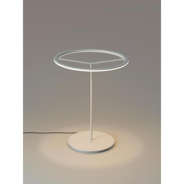 Contemporary Large White Sin Table Lamp by Antoni Arola For Sale - Image 3 of 15