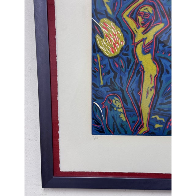 Yellow Carol Doyle "Yellow Dancer" Edition 4 of 20 + Signed For Sale - Image 8 of 12