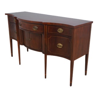 Baker Federal Style Inlaid Mahogany Sideboard For Sale