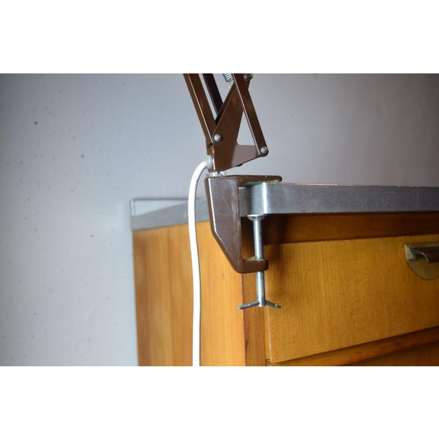Brown Architect's Lamp, Sweden, 1970s For Sale - Image 4 of 8