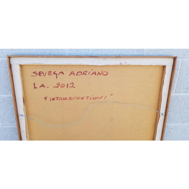 Abstract Modern Abstract Painting on Canvas, Framed For Sale - Image 3 of 11