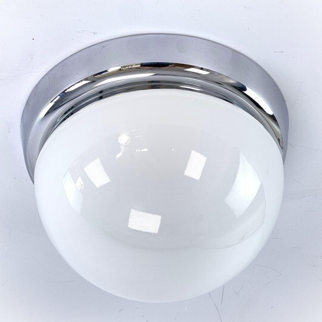 Vintage German Ceiling Lamp from Glashütte Limburg, 1970s For Sale - Image 3 of 10