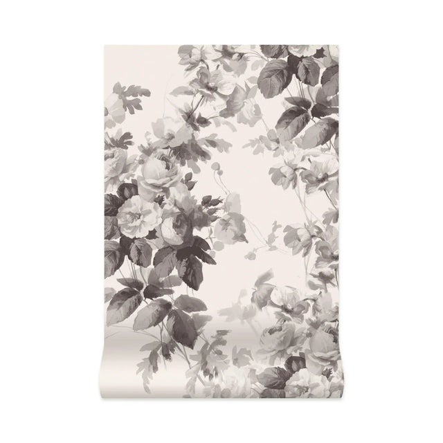 House of Hackney House of Hackney London Rose Traditional Wallpaper - Smoke Grey, Sample For Sale - Image 4 of 4