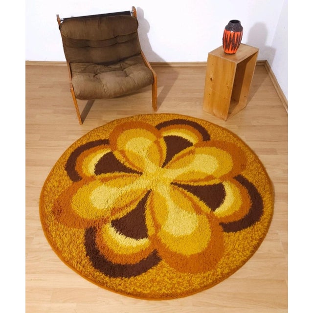 Mid-Century Rug, Germany, 1970s, in Flawless conditions. Designed 1970 to 1979 This piece has an attribution mark, I am...