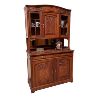 Antique Art Nouveau Cupboard, 1910 For Sale