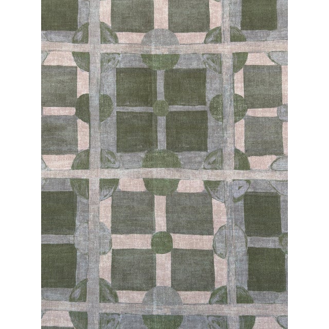 2020s Molly Cotton Fabric in Moss by Lulie Wallace 8 Yards For Sale - Image 5 of 5