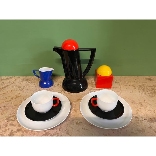 Ceramic Coffee Service by Lutz Rabold, 1985, Set of 5 For Sale - Image 7 of 11