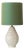 Art Deco Ceramic Pineapple Table Lamp with Silk Lampshade by Charles Catteau for Boch Frères, 1920s For Sale