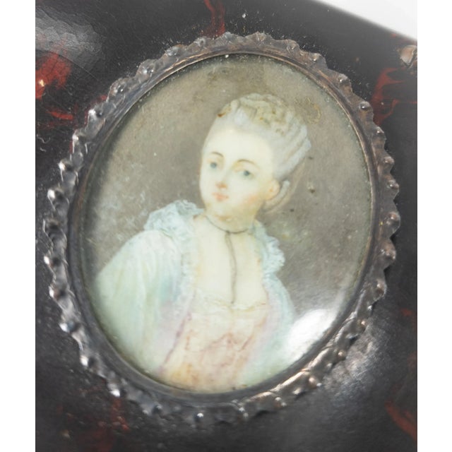 19th Century Faux Tortoiseshell Paper Mache Snuff Box For Sale - Image 4 of 13