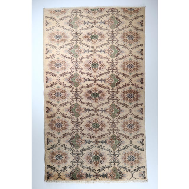 This is a one of kind high quality Handmade Double-knotted Vintage Turksh carpet, it is coming from Konya city, .It is in...