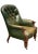 Victorian Chesterfield Chair in Green Leather For Sale - Image 6 of 9