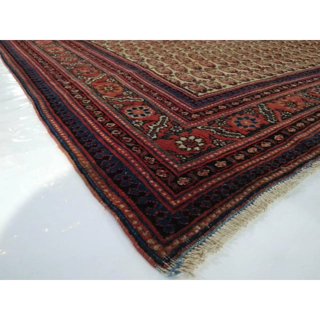 Beige 1920s Antique Persian Ferahan Palace Gallery Rug For Sale - Image 8 of 9