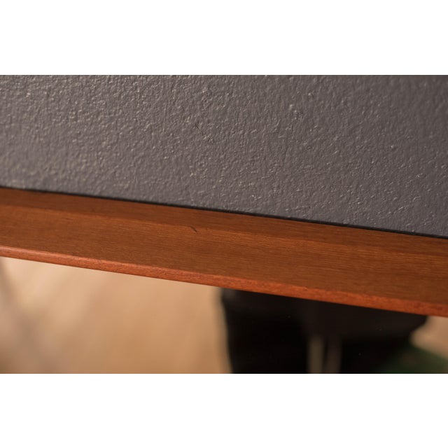 Sculptural Vintage Scandinavian Teak Hanging Wall Mirror For Sale - Image 10 of 10