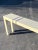 Milo Baughman 1980s Postmodern Lacquered Parsons Style Console Sofa Table With Geometric Stripes For Sale - Image 4 of 13