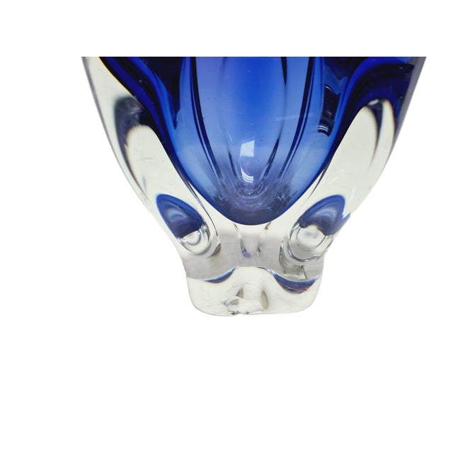 The vase was produced in Czechoslovakia at the Chribska Glassworks and designed by Josef Hospodek in the 60s. It is...