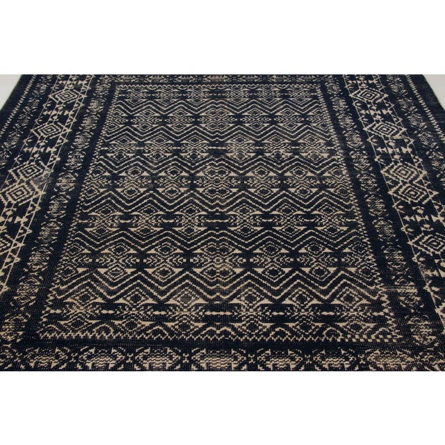 Late 20th Century Contemporary Turkish Folk Style Geometric Wool Rug by Rug & Kilim, India For Sale - Image 5 of 10
