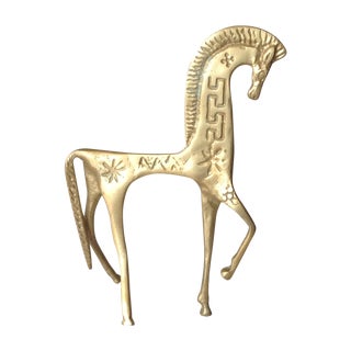 Frederick Weinberg Gilt Trojan Horse Sculpture For Sale