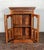 2000 - 2009 Solid Reclaimed Hand Carved Teak & Glass Cabinet, 2 Doors For Sale - Image 5 of 7