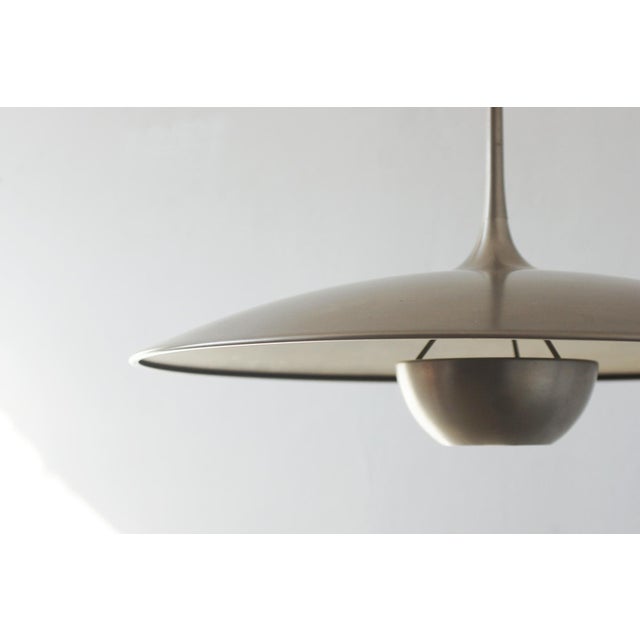 Mid-Century Modern Silver Pendant Lamp by Florian Schulz For Sale - Image 3 of 6