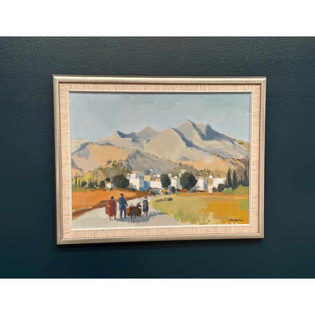 Stig Wernheden, Landscape, Kos, Greece, 1960s, Oil on Canvas For Sale - Image 11 of 16
