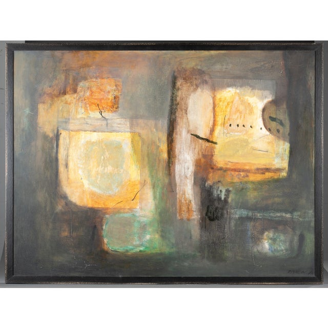 Rigoberto Mena, Large Rigoberto Mena Contemporary Cuban Abstract Expressionist Oil Painting, 2004 For Sale