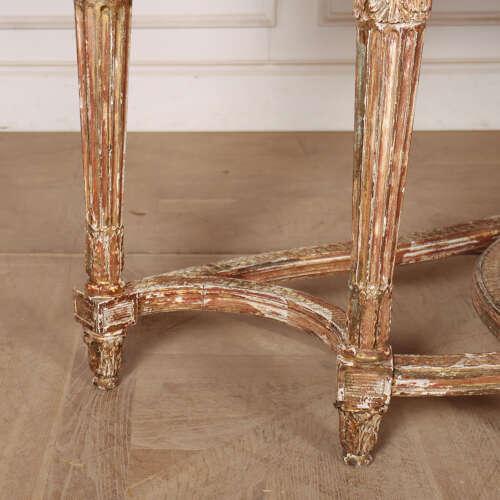 Gold French Console Table, 19th Century For Sale - Image 8 of 10