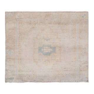 Square Vintage Hand Knotted Small Rug 2'4" X 2'8" For Sale
