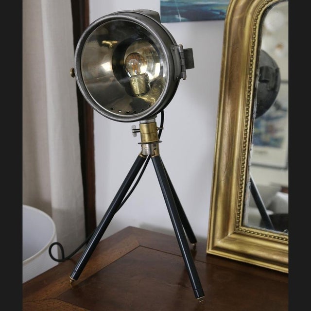 Vintage Renovated Floor Lamp from Besnard, Paris, 1910s For Sale - Image 5 of 13