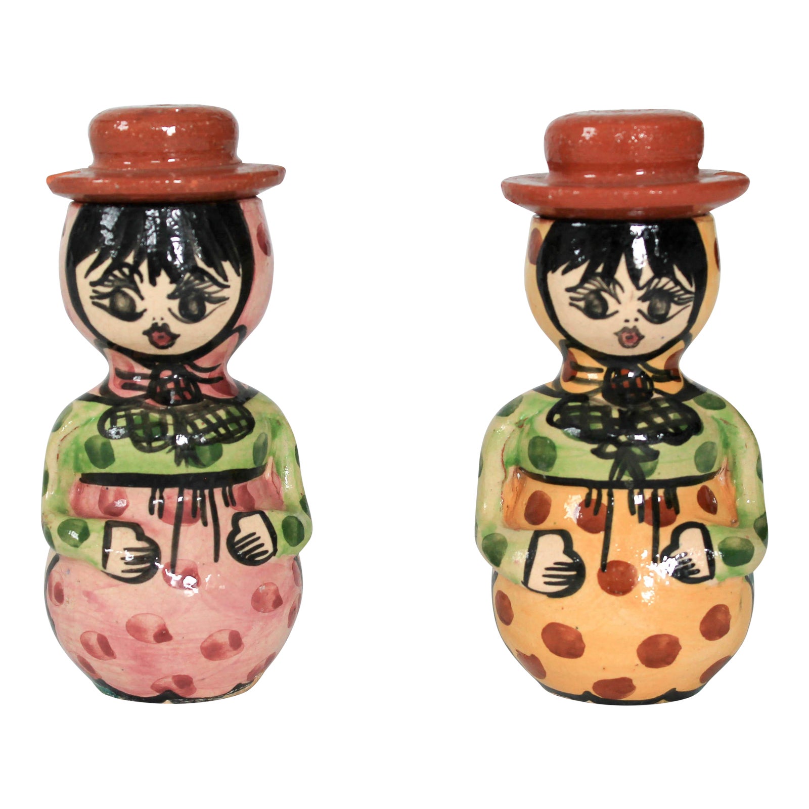 Decorative Terracotta Figurines a Pair Chairish