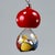 Hand-Painted Double-Blown Mushroom-Shaped Christmas Bauble, Germany, Early 1900s For Sale - Image 9 of 11