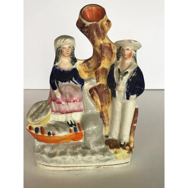 Mid 19th Century Antique Staffordshire Spill Figurine For Sale - Image 6 of 6