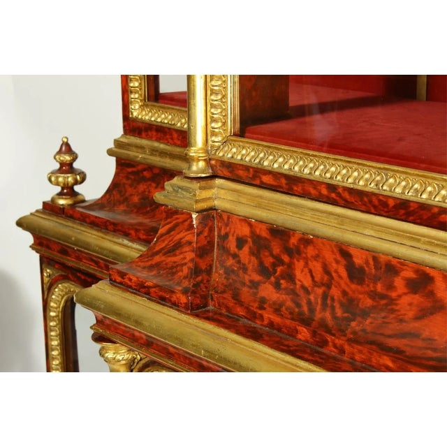 Late 19th Century Louis XIV Style Vitrine Cabinet, 19th C. For Sale - Image 5 of 7