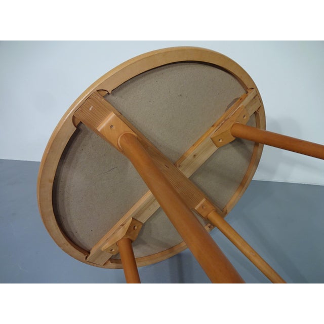 Glass and Cherrywood Table, 1960s For Sale - Image 9 of 10