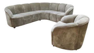 Vintage Modular Rounded Piccolino Sofa and Lounge Chair from Walter Knoll / Wilhelm Knoll, 1960s, Set of 5