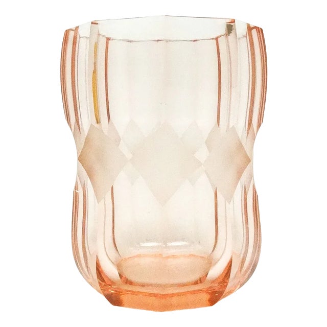 Art Deco Vase from Moser, Former Czechoslovakia, 1930s For Sale