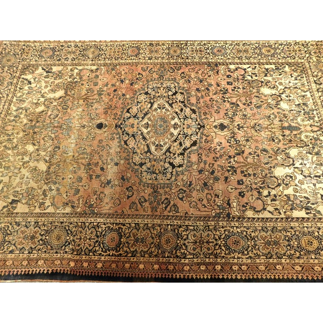 Traditional Antique Hand-Knotted Persian Rug. 4'x 7' For Sale - Image 3 of 16