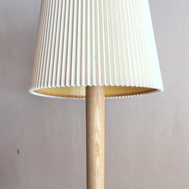 80s Chic Nordic Style Ashwood Floor Lamp For Sale - Image 4 of 15