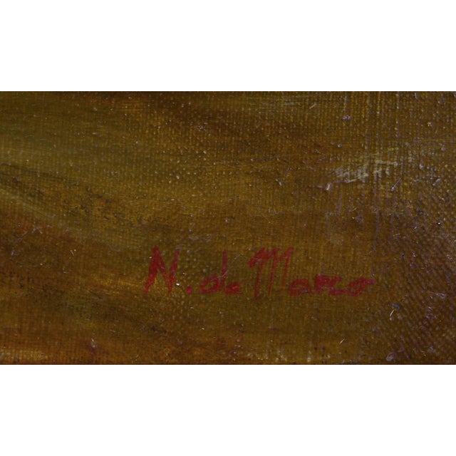 Nicola De Marco, Mother with a Sleeping Child, Oil on Canvas, Framed For Sale - Image 4 of 7