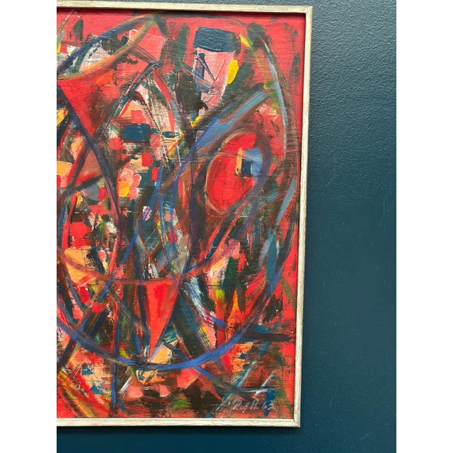Rolf Andersson, Abstract Composition, 1950s, Oil on Plywood, Framed For Sale - Image 11 of 18