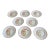 Vintage Hand Painted Majolica Cantagalli Firenze Italian Plates. Set of 8. Rare. For Sale
