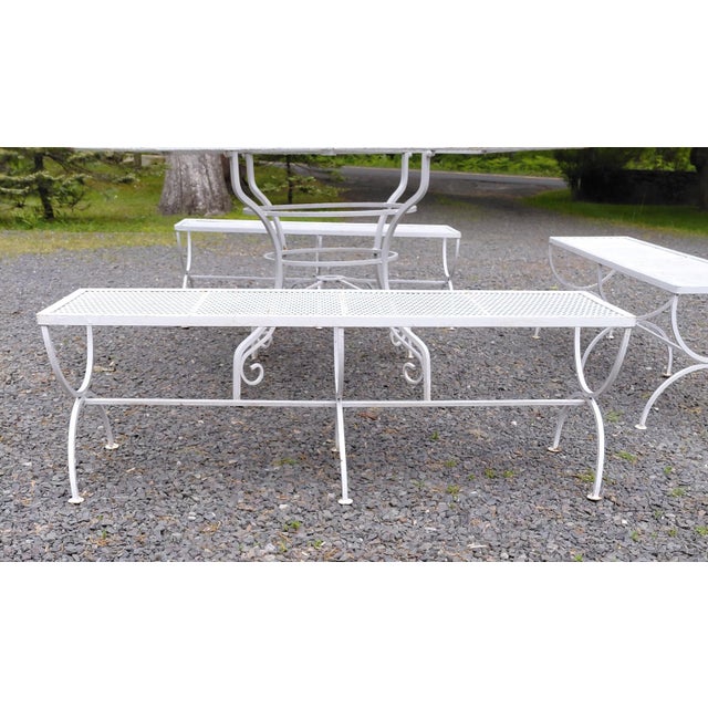 Vintage Patio Set Attributed to Salterini, 5 Pieces For Sale - Image 10 of 13