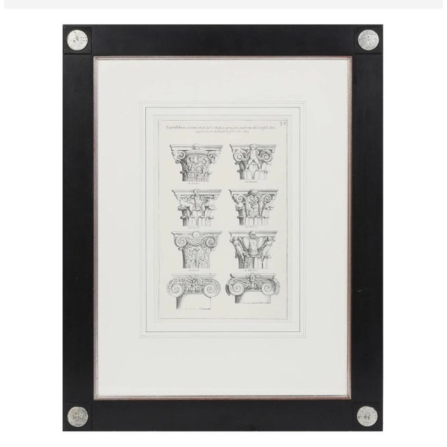 Set of 8 Antique Giovanni Battista Piranesi Framed Italian Architectural Prints. Framed 25 1/2 x 20in.