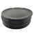 1960s Black Ceramic Mid Century 34 Piece Dinner Plate, Cup & Tea Set For Sale - Image 4 of 13