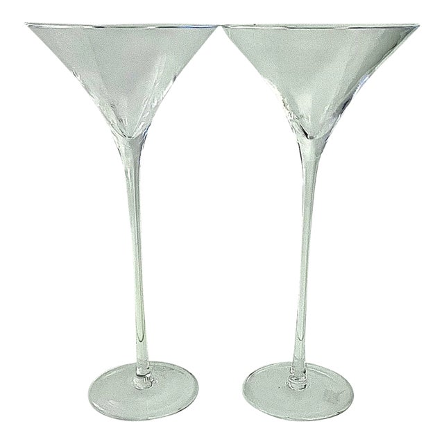 William Yeoward Lillian 11" Tall Martini Glass a Pair Chairish