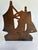 Mid-Century Modern Vintage Cast Iron Sailing Ship Bookend For Sale - Image 3 of 8