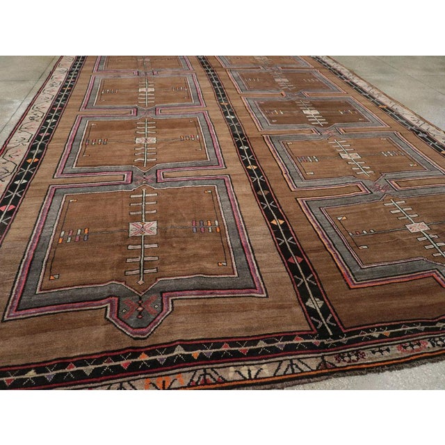 Galerie Shabab Collection Mid-20th Century Turkish Anatolian Tribal Large Carpet For Sale In New York - Image 6 of 8