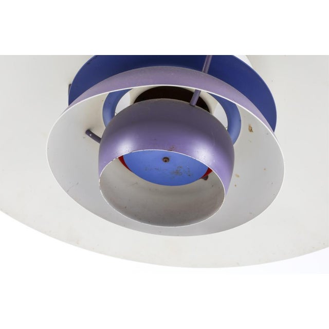1960's Henningsen Ph5 Pendant Light Fixture in Purple for Poulsen For Sale - Image 14 of 15