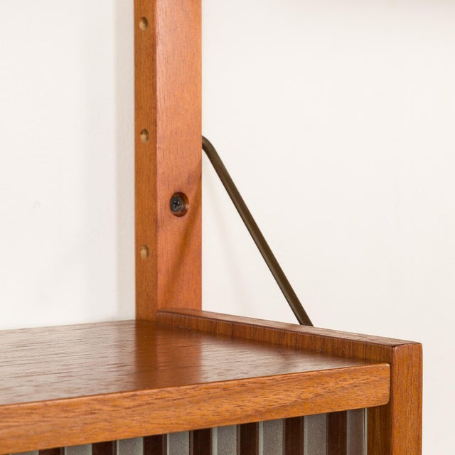 Vintage Scandinavian Teak Wall Unit by Poul Cadovius, 1960s For Sale - Image 14 of 17